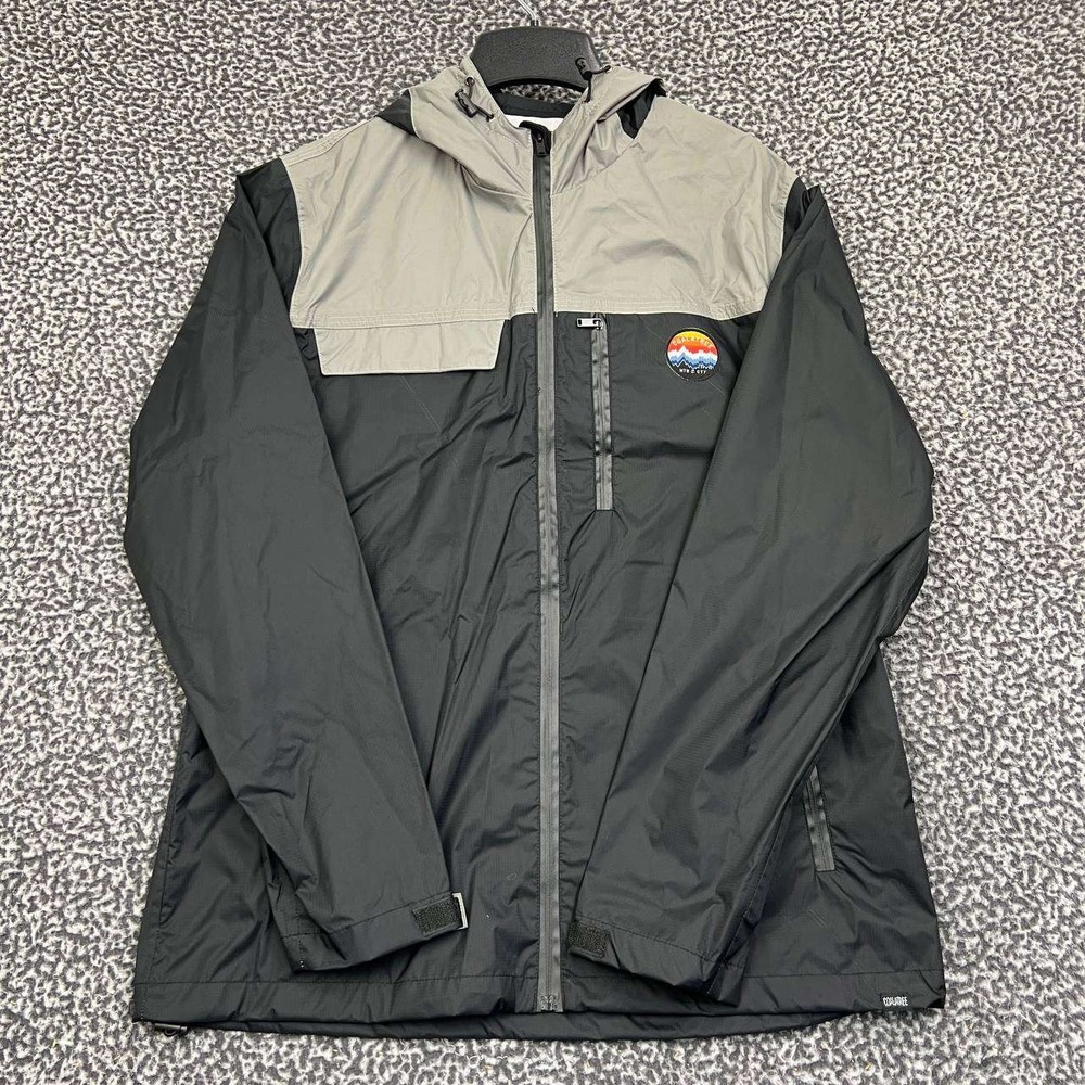 Coalatree Organincs Windbreaker Jacket Men Large Black Long Sleeve‎ Outdoor L